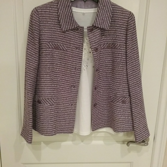 Tweed Style Blazer Jacket - Picture 1 of 5
